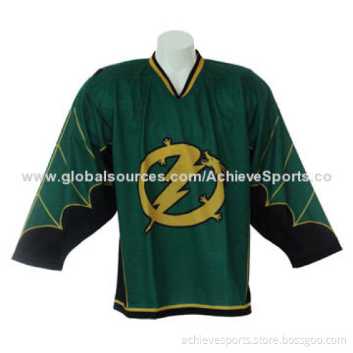 Custom Sports Hockey Team Jersey with 100% Polyester Dry Fit Material